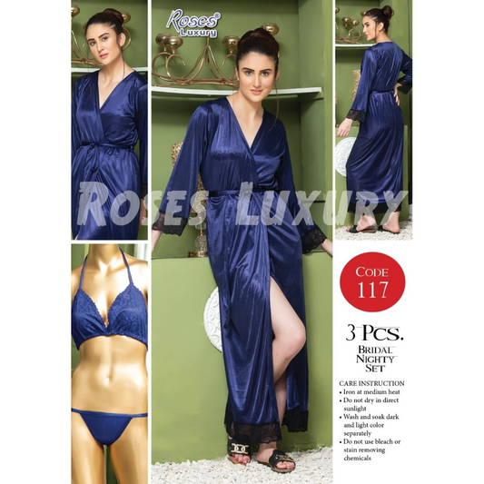 3 pcs lingerie nightwear set