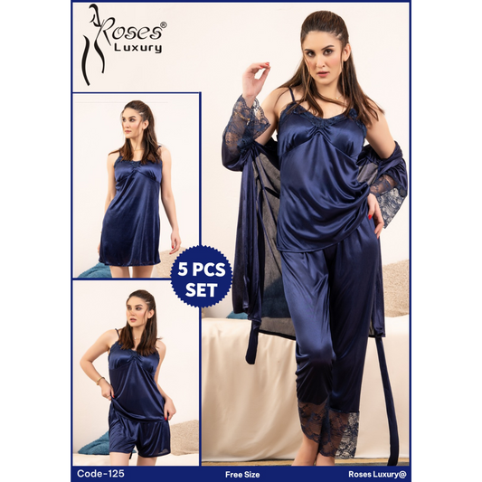 Bridal Nighty Set 5 Pieces