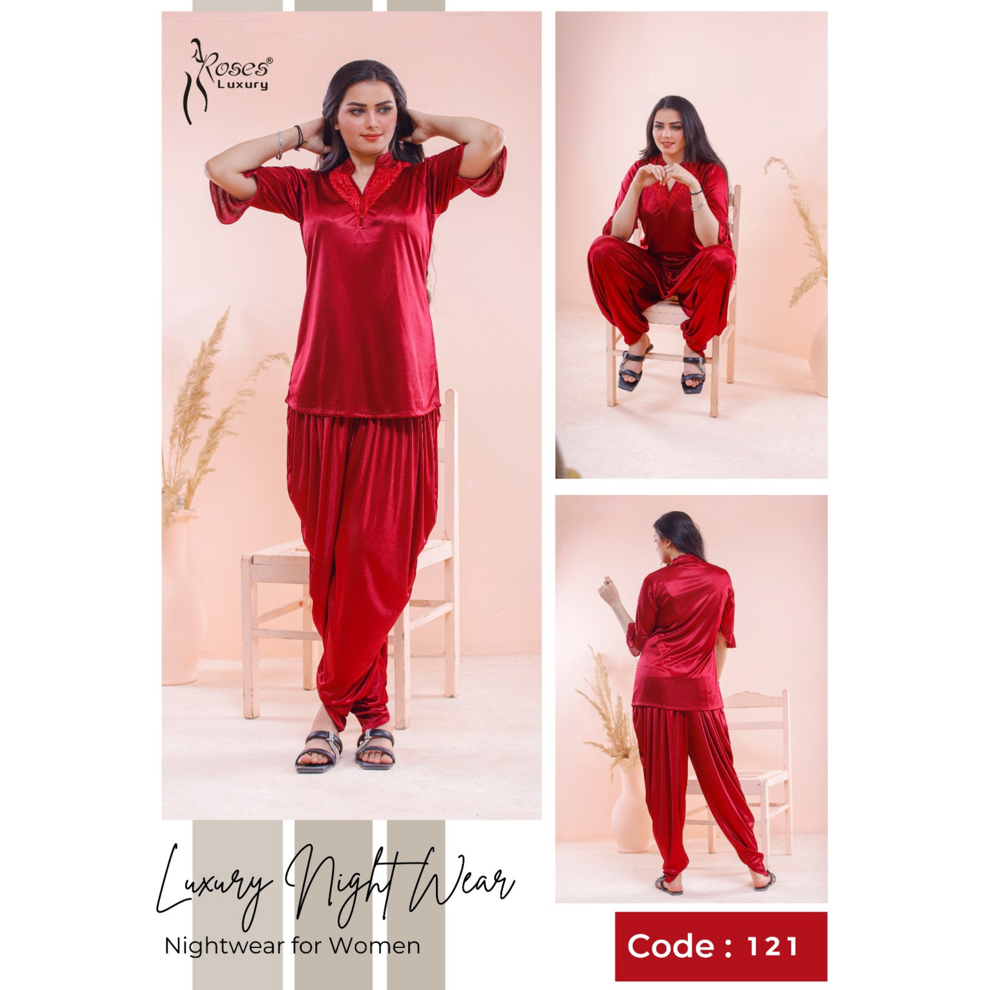 Sleepwear and Nightwear for Women Maroon